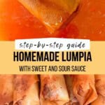 Step-by-Step Lumpia Pinterest Pin