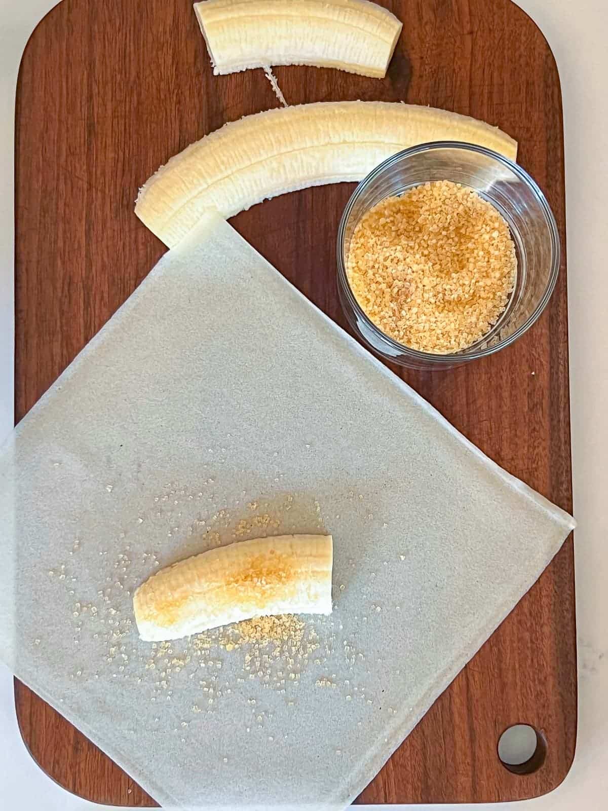 ingredients for banana lumpia