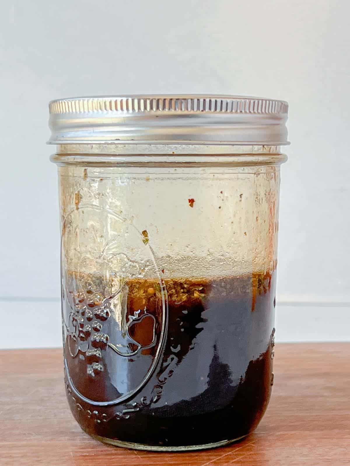 steak marinade in a kerr jar