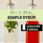 How to Make Simple Syrup Pinterest Pin