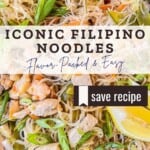 Iconic Filipino Noodles Pinterest Pin