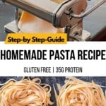 Step by Step Homemade Pasta Pinterest Image