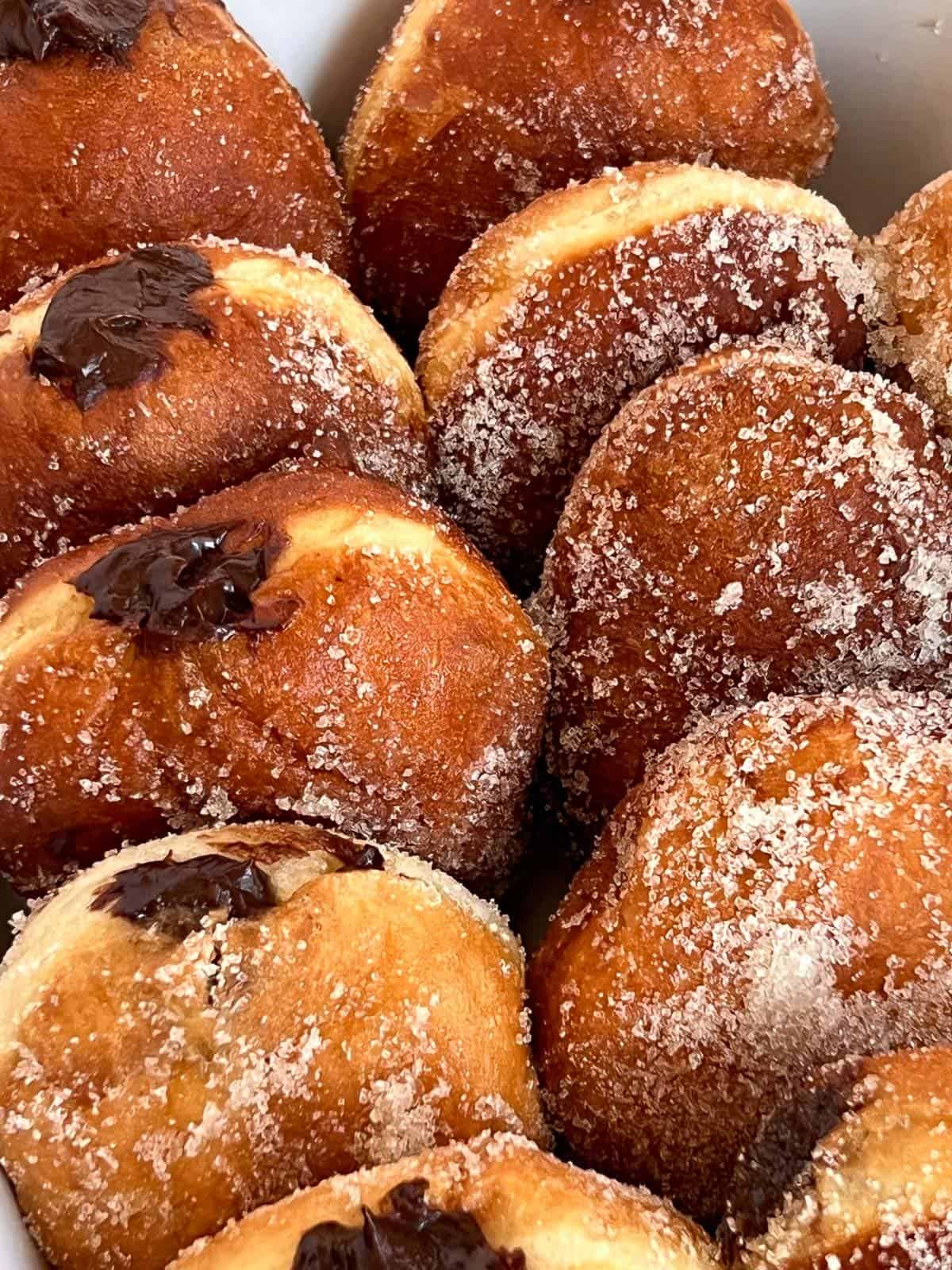 chocolate filled malasadas