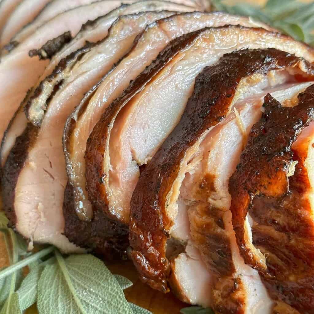 smoked turkey breast sliced