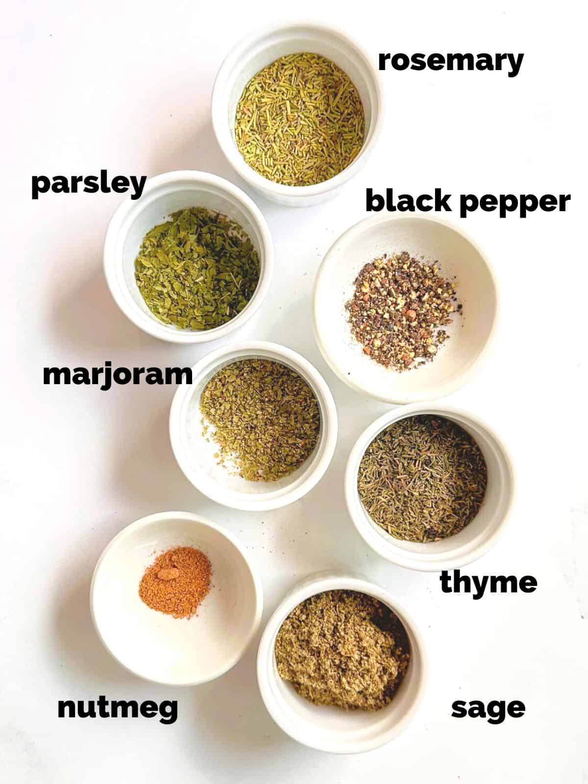 ingredients for poultry seasoning