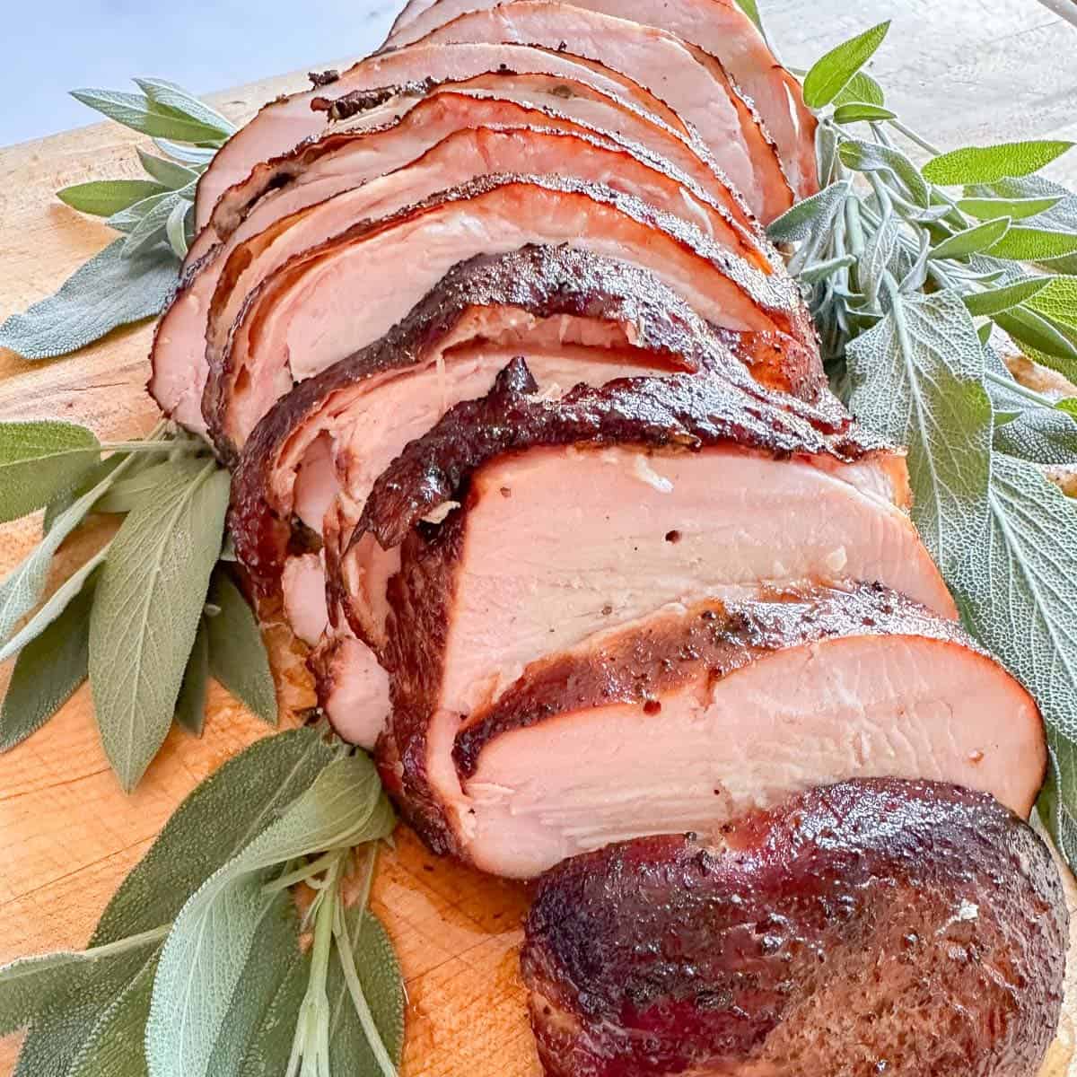 smoked turkey breast sliced 