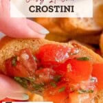 Easy Italian Crostini Pinterest Pin