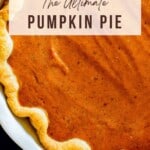 pinterest image for pumpkin pie