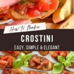 How to make crostini Pinterest Pin