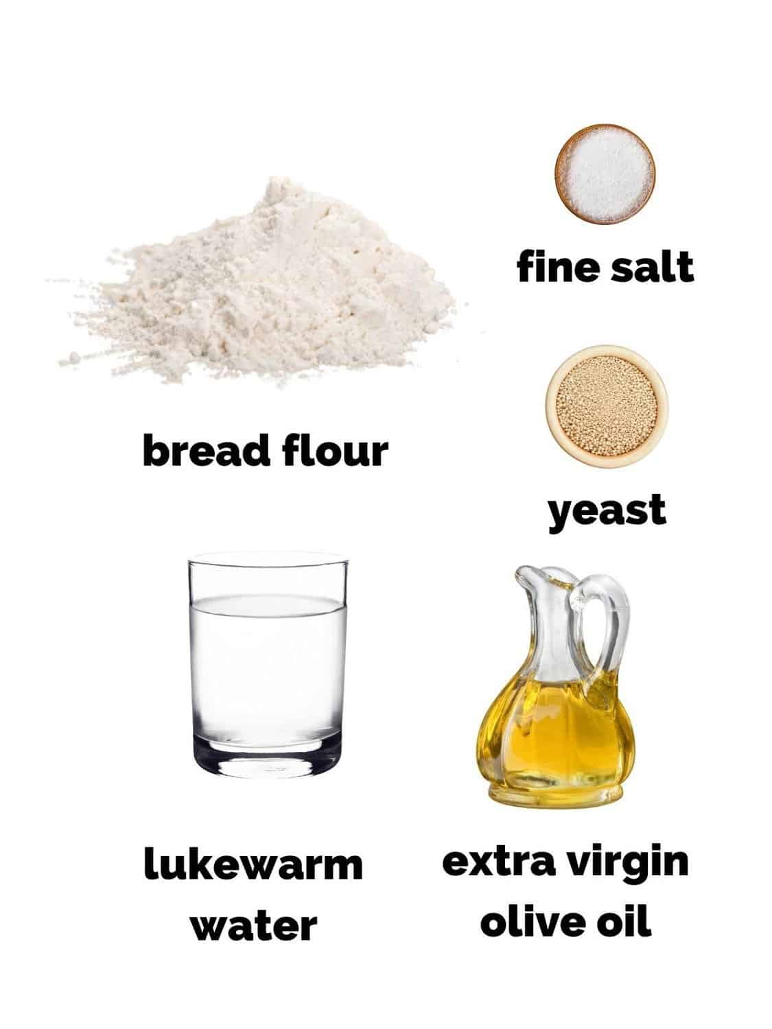 ingredients needed for making grissini