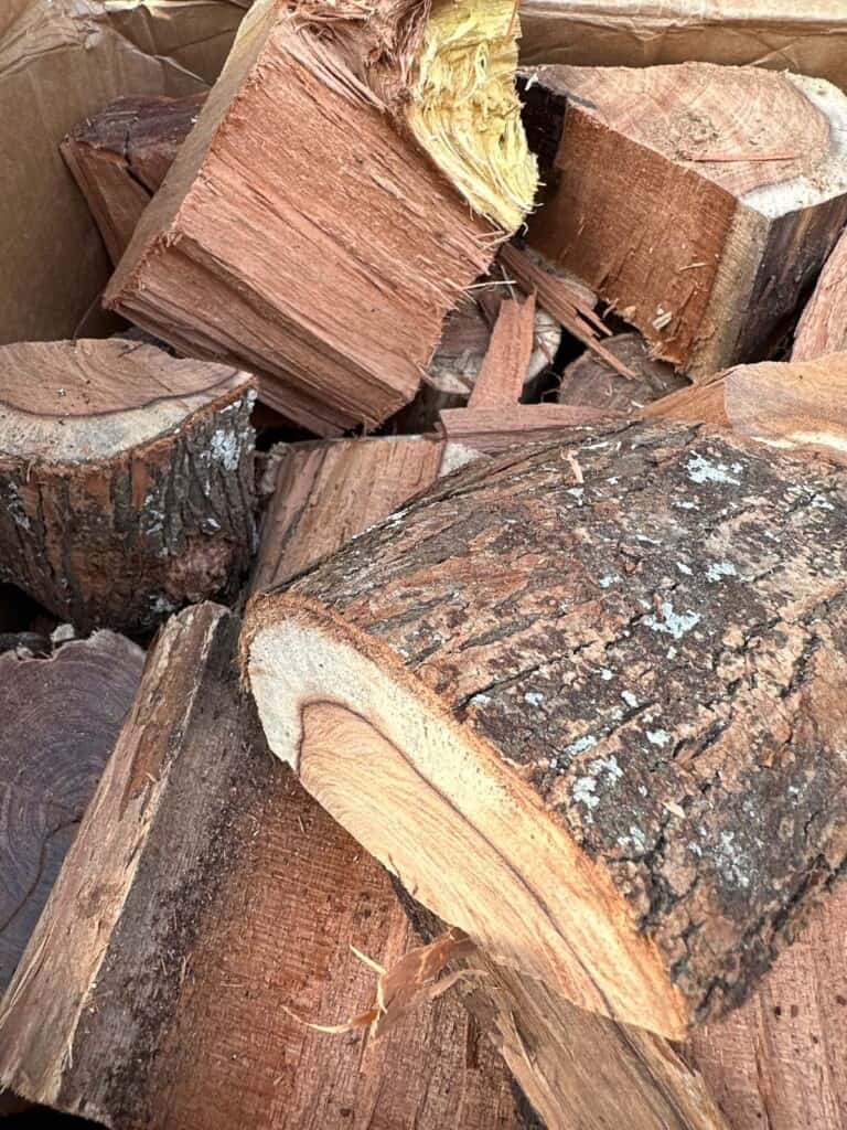 chunks of kiawe wood