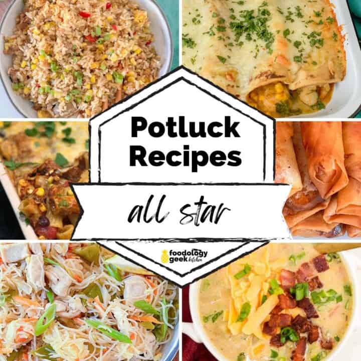 round up for potluck recipes 6 different potluck recipes
