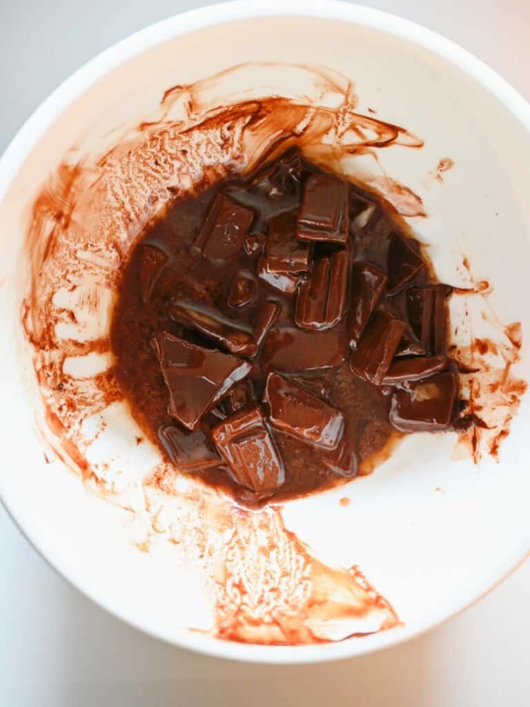 melting chocolate in the microwave