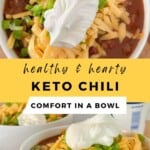 Healthy Keto Chili Pinterest Pin