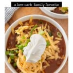 Homemade Keto Chili Pinterest Pin