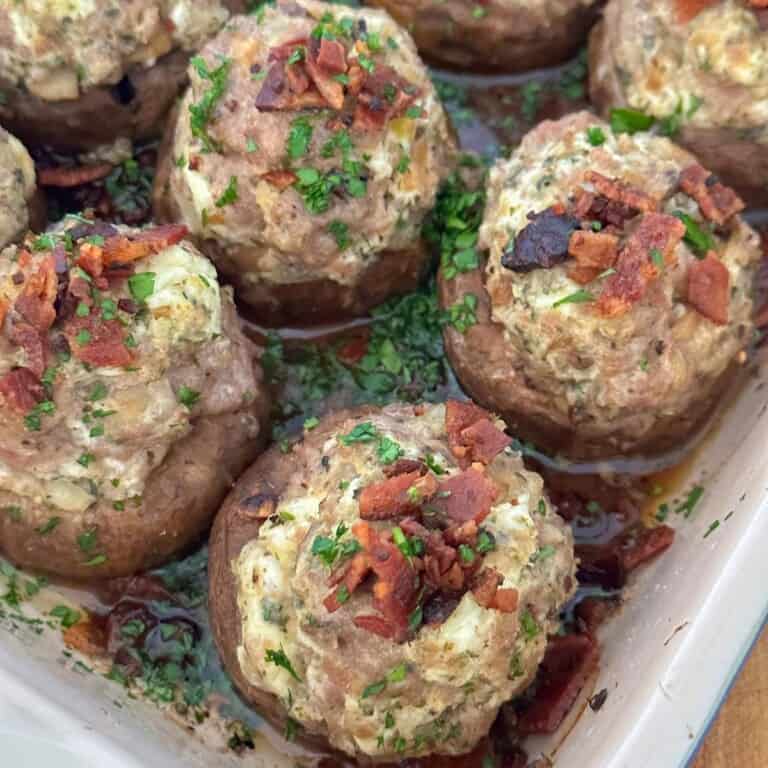 Keto Stuffed Mushrooms