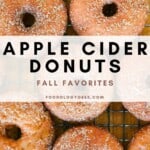 apple cider donuts recipe pinterest image
