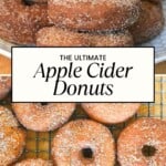 apple cider donuts recipe pinterest image