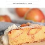 Easy apple cake pinterest image