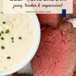 Perfectly Cooked Beef Tenderloin Pinterest Pin