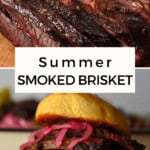 Summer Smoked Brisket Pinterest Pin