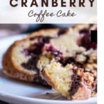 cranberry coffee cake pinterest