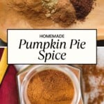 pumpkin pie spice recipe pinterest image