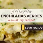 Authentic Enchiladas Verdes Pinterest Pin
