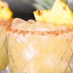 Easy Pineapple Margarita Recipe pinterest pin