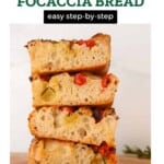 Homemade Tomato Focaccia Bread Pinterest Pin