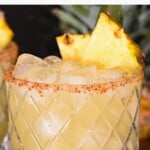 Pineapple Margarita Recipe pinterest pin