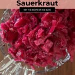 Probiotic Red Cabbage Sauerkraut Pinterest Pin
