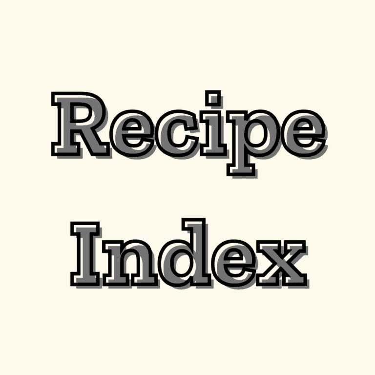 Recipe Index