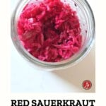 red cabbage sauerkraut pin for pinterest