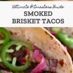 smoked brisket tacos pinterest pin