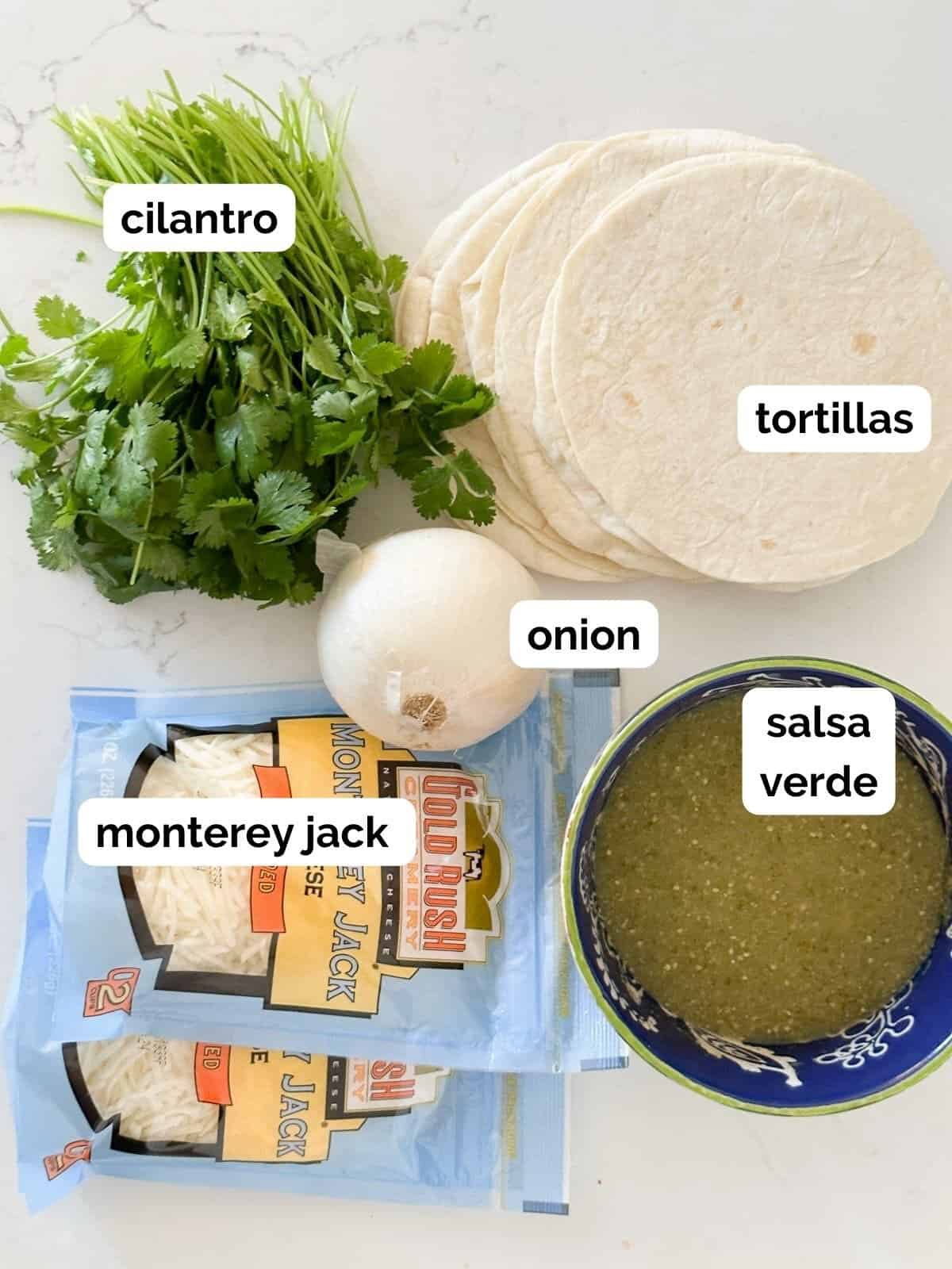 ingredients for chicken enchiladas