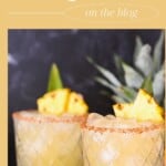 Pineapple Margarita Recipe pinterest pin