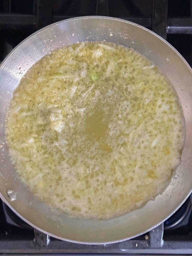 saute onions in butter