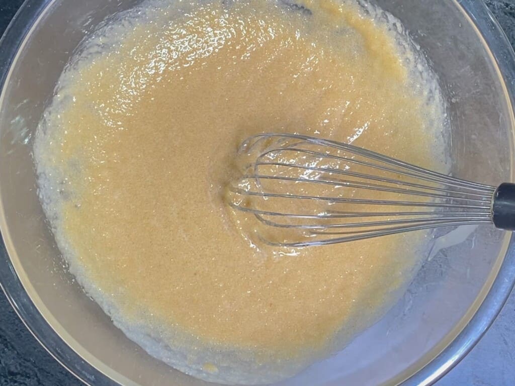 whisk the butter and sugar until smooth