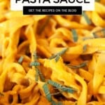 pumpkin pasta sauce pinterest pin