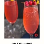 cranberry champagne cocktail pinterest image