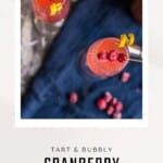 cranberry champagne cocktail pinterest image