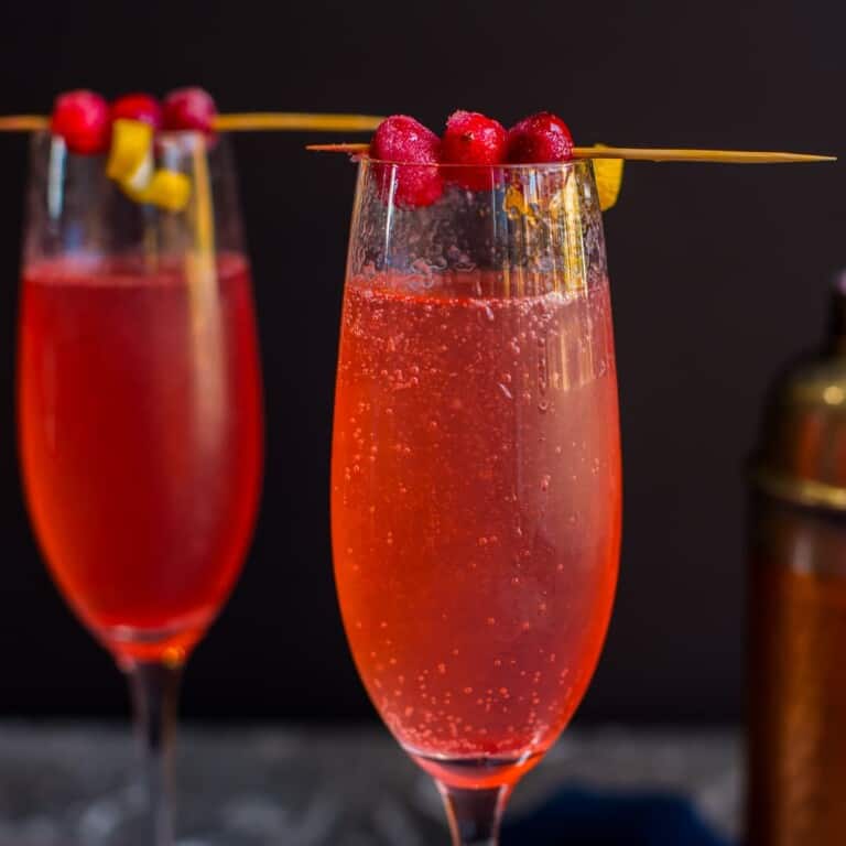 Cranberry Champagne Cocktail