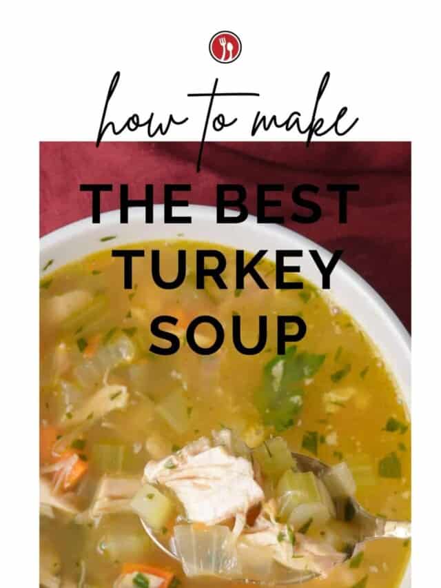 homemade turkey soup pinterest pin