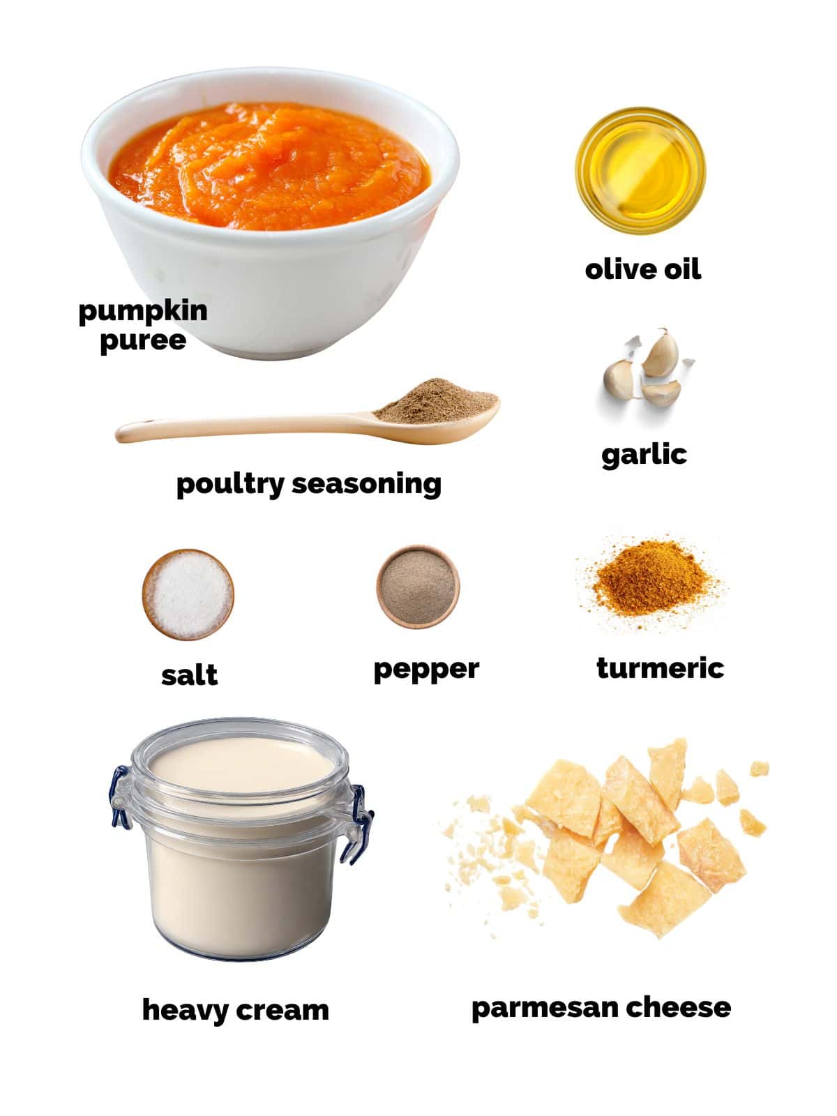 ingredients in pumpkin pasta sauce