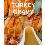 pinterest pin for turkey gravy