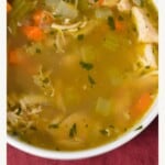 homemade turkey soup pinterest pin