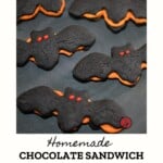 Homemade Chocolate Sandwich Cookies Pinterest Pin