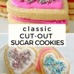 Classic Cut-Out Sugar Cookies Pinterest Pin