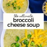 broccoli and cheese soup pinterest image